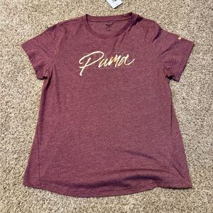 Puma Ruby Metallic Shimmer T-shirt Large